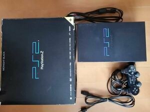 美品　SCPH-50000 ミッドナイトブラック SONY PS2 PlayStation2 プレステ2 本体1式　動作確認済