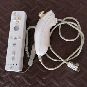 Wiiリモコン ヌンチャク セット白 　送料無料　即決　動作確認済