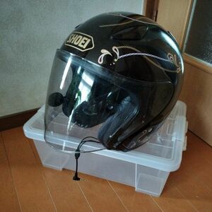 美品　SHOEI ショウエイ ジェットヘルメット サイズＳ 55センチ バイクヘルメット 　インカム配線有り レディース 　shoei j-stream