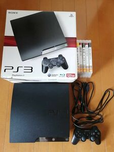 お買い得 美品 PS3 CECH-2100A 黒 SONY プレイステーション3 PlayStation3 本体一式 ソフト5本セット 龍が如く1～4 メタルギア HDMIコード