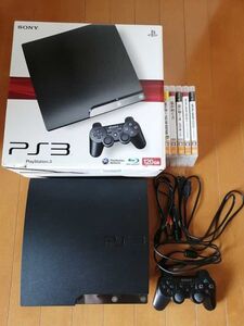 o bargain beautiful goods PS3 CECH-2100A black SONY PlayStation 3 PlayStation3 body complete set soft 5 pcs set dragon . as 1~4 metal gear HDMI code 