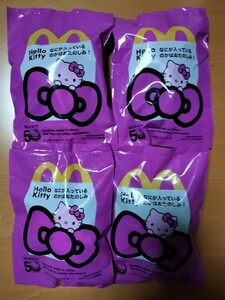 Новый неоткрытый McDonald's Happy Set Hello Kitty Kitty 4 штуки набор чирлидер клубничный цветок плюшевый мишка
