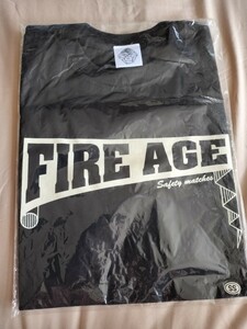 新品未開封　ssサイズ　THE CRO-MAGNONS ザ・クロマニヨンズ FIRE AGE 半袖Tシャツ 黒Tシャツ ロックバンド バンドTシャツ バンT 　