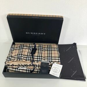 Z※ BURBERRY バーバリー 羽毛 ひざ掛け 肩当て ADA5555236 150cm×70cm タグにシミ有り 箱折れ有り 西川産業 日本製 