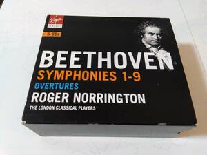 CD輸入盤５枚組：ベートーヴェン/交響曲全集、序曲集、ロジヤー・ノリトン指揮、ロンドン・クラシカルプレーヤーズ