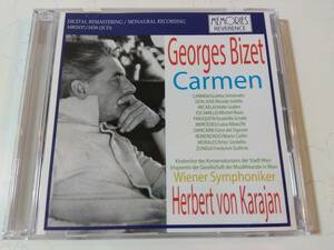 CD輸入盤 伊MEMORIES：ビゼー/カルメン全曲、カラヤン指揮、ウイーン響、シオミナート（カルメン）、他、１９５４年ライヴ録音