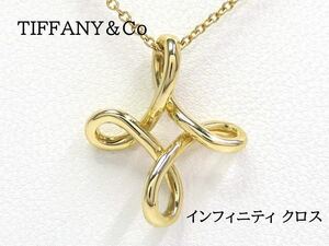 TIFFANY&Co Tiffany 18KT Infinity Cross necklace yellow gold 