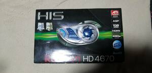  未開封品　AGP 最強カード　HIS HD 4670 IceQ HDMI 1GB DDR3 AGP 箱痛み品　