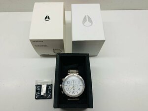 【稼動品】 NIXON ニクソン QZ クオーツ 51-30 CHRONO 白文字盤 クロノグラフ　コマ1付き　メンズ時計