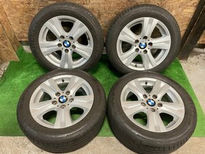 BMW E87 純正 16インチ 7J +44 205/55R16 GOODYEAR 夏タイヤ バリ山 タイヤホイール 4本セット H