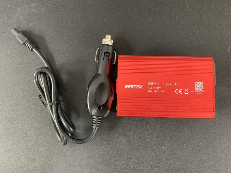 BESTEK　ベステック　150W　パワーインバーター　車載用インバーター　車専用　レッド　②