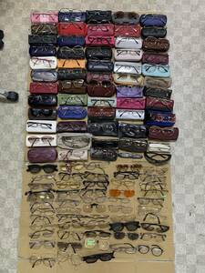 まとめて 大量 約113個 眼鏡 メガネ 老眼鏡 サングラス グラサン メガネケース ジャンク品
