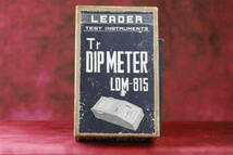 LEADER Tr Dip Meter LDM-815 中古品_画像9