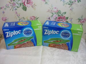 new goods *2 piece set Zip lock ziploc sandwich 145 sheets COSTCO cost ko trial . box none 