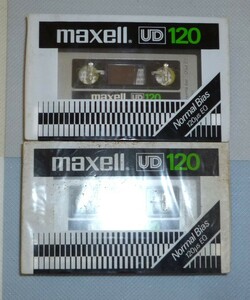 【未開封品/購入時期不明です】カセットテープ maxell UD120 2点セット◆80998