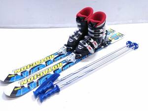 ブーツ付き4点セット ROTACION QUATRE 100cm / NORDICA GP TJ 20.0cm-20.5cm 子供用ジュニアカービングスキー [1-206E] @140