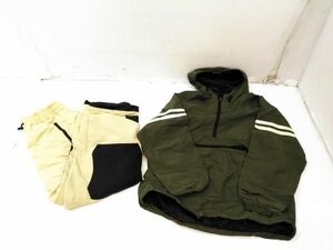 ◇KICKS キックス スキー スノーボード ウエア 上下 セット メンズ Lサイズ パンツ Mサイズ 0122E6G @80 ◇