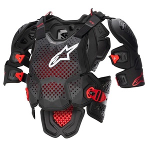 [Alpinestars] アルパインスターズ A-10 V2 フルチェストプロテクター（M/Lサイズ 黒/赤）