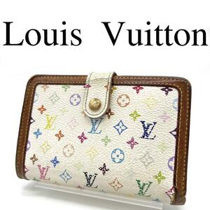 Louis Vuitton ルイヴィトン 折り財布 マルチカラー 総柄 PVC