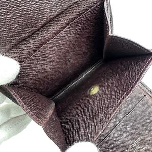 希少色 Louis Vuitton ルイヴィトン 折り財布 タイガ レザーの画像7