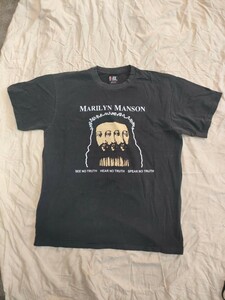 ￥1スタ　マリリンマンソン　Tシャツ　サイズXL marilyn manson nirvana believe radiohead sonic youth 