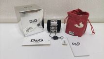 ■D&G ドルチェ&ガッバーナ TIME タイム 腕時計 62W シルバーカラー ステンレススティール メンズ 元箱付 取説付き■Y_画像1