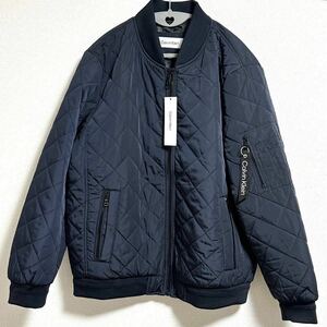 カルバンクライン ボマー ジャケット L 未使用 Calvin Klein 1419093 color 494 紺 true navy MA-1 ブルゾン キルティング jacket アウター