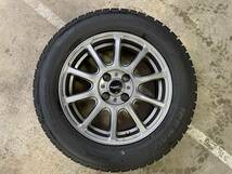 ★売り切り GOOD YEAR ICE NAVI6 185/65R15 2020年製 溝約7.4～7.6 15×5.5J 4H/100 +43 MID アルミホイール4本セット MAZDA2 等 ★_画像4