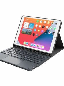 155(iPad 9世代 iPad 8世代 キーボード ケース タッチパッド付き ipad 10.2 iPad7世代 [2021/2020/2019モデル] Bluetooth キーボードカバー