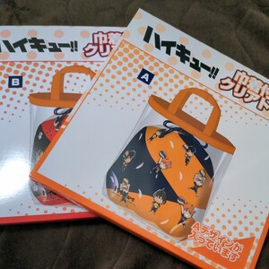 新品 未開封!! ハイキュー!! 巾着付きクリアトート ２種類セット 烏野高校 音駒高校 ゴミ捨て場の決戦 日向翔陽 影山飛雄 孤爪研磨