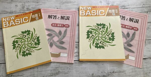 NEW BASIC 中学生ワーク 地理I&地理II 2冊セット