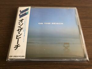 「オン・ザ・ビーチ」日本盤 旧規格 VDP-28032 消費税表記なし 帯付属 On The Beach Chris Rea Isabelle Antena Anna Domino Aztec Camera