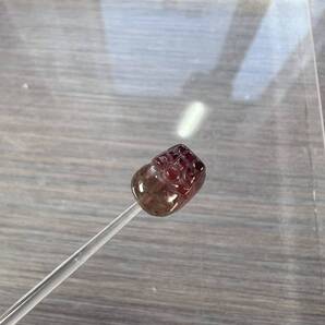 1-3 ウォーターメロントルマリン 貔貅 ヒキュウ ひきゅう バイカラー