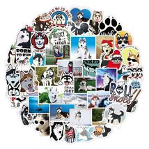 シベリアンハスキー ステッカー 50枚セット PVC 防水 シール 犬 いぬ イヌ 動物 ペット スーツケース MacBook_画像6
