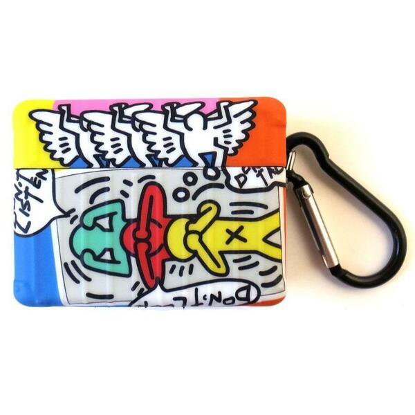 キースヘリング AirPods Pro ケース エアポッズケース Keith Haring ポップアート 近代美術 タイプA