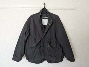 WYM LIDNM LAYERED 3WAY MILITARY BLOUSON(SHORT M-65) Sサイズ ブラック ライナー付き アウター ミリタリージャケット ブルゾン 防寒