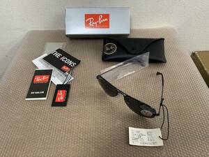 ☆12402 未使用 レイバン/Ray-Ban 0RB3025 AVIATOR LARGE METAL 002/48 58□14 135 3P ブラック アビエーター 付属品☆