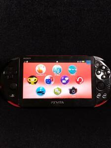 ＰＳ ＶＩＴＡ２０００ 黒／赤　難あり本体　メモリースティック８ＧＢ付き 送料無料