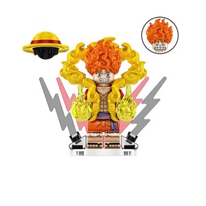 レゴ互換 ミニフィグ ONE PIECE モンキー・D・ルフィ ギア5（ニカ） B レゴ LEGO