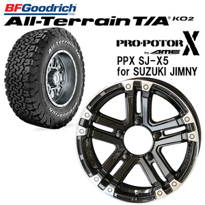 新品即納4本セット BFグッドリッチ All-Terrain T/A KO2 ホワイトレター 2021 215/70R16 PPX SJ-X5 for SUZUKI JIMNY ジムニー JB64W JB23W