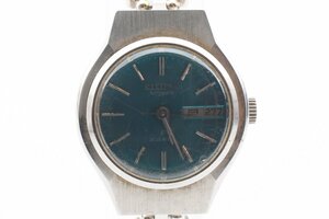 稼働品 シチズン F カットガラス デイデイト ブレスレットウォッチ 自動巻き レディース 腕時計 CITIZEN