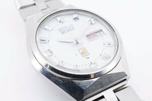 セイコー エルニックス 電磁テンプ式 デイデイト カットガラス メンズ 腕時計 SEIKO