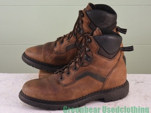 Y434*USA made [ Red Wing Red Wing] Vintage Work boots wise small . tea Brown men's 10.5D 28.5cm