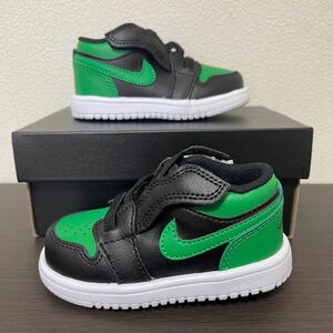 新品！NIKE TD AIR JORDAN 1 LOW LUCKY GREEN