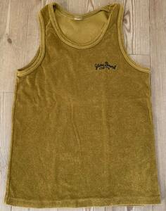  brand unknown / tank top / cut and sewn / mustard 