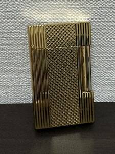 ST.DUPONT デュポン ライン2 ダイヤモンドヘッド加工　真揄　ゴールド　合金　快音　定価158000円