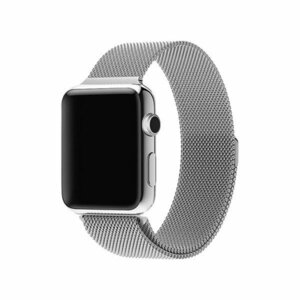 Apple Watch アップルウォッチ バンド シルバー (42/44mm) アップルウォッチ ベルト series 1 2 3 4 5 ミラネーゼループ LB-50