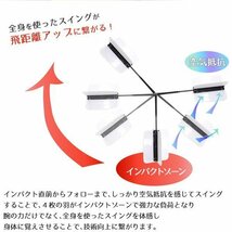 スイングトレーナー 練習器具 ゴルフ用品 トレーニング用品 飛距離 スイング 練習 室内 スイング練習 組み立て式 空気抵抗 LB-221_画像3