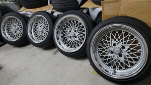 SSR メッシュ 100-4H 14インチ7.5j＋7 2本 15インチ8.5j＋6 2本 1台分です。