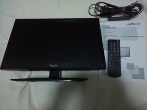 液晶テレビ ユニテク Visole 19型 LCU1902GII リモコン B-CASカード 取扱説明書付 2014年製